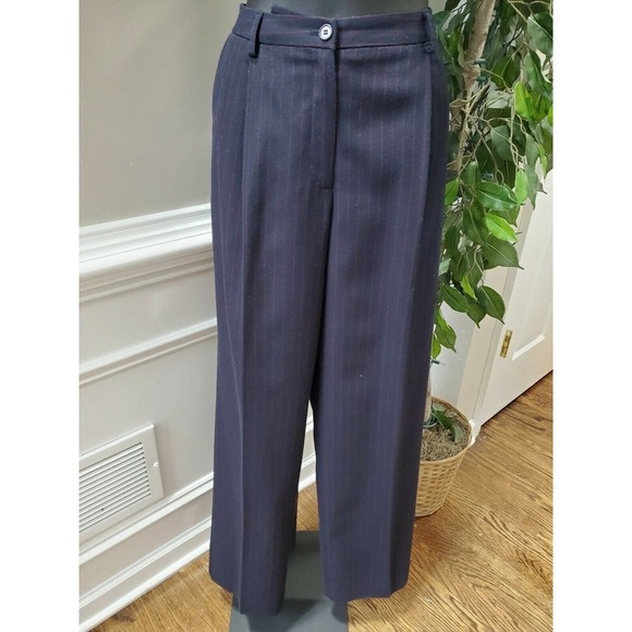 Evan Picone Women Black Lined Polyester Long Sleeve Blazer & Pant 2Piece Suit 10 - Picture 3 of 16